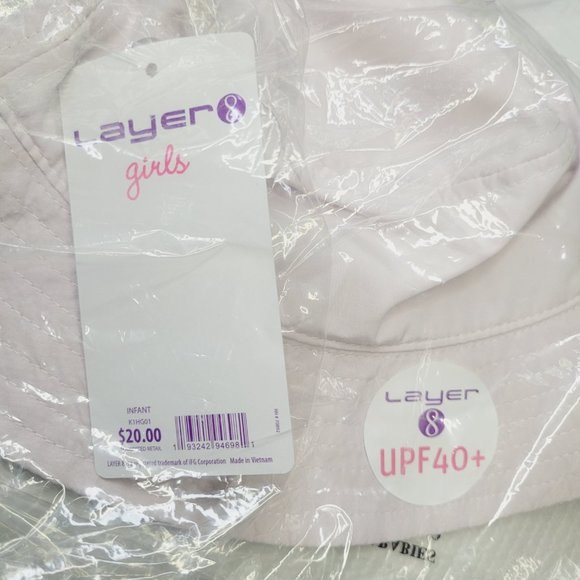 Toddler Layer 8 Bucket Hat Purple Lilac UPF40+ Protection OS Adjustable Infant - Picture 6 of 7